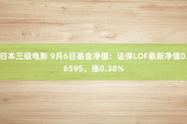 日本三级电影 9月6日基金净值：证保LOF最新净值0.6595，涨0.38%