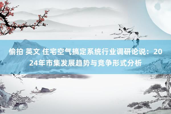 偷拍 英文 住宅空气搞定系统行业调研论说：2024年市集发展趋势与竞争形式分析