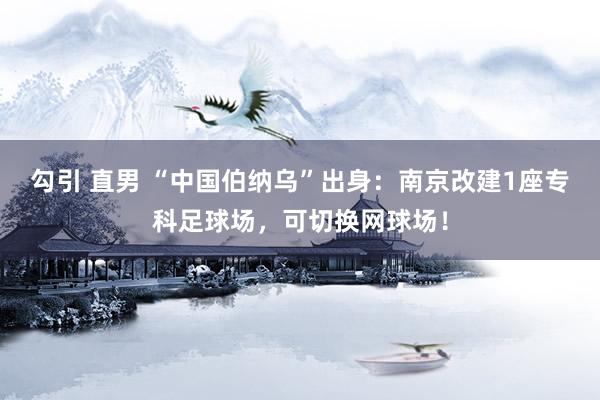 勾引 直男 “中国伯纳乌”出身：南京改建1座专科足球场，可切换网球场！
