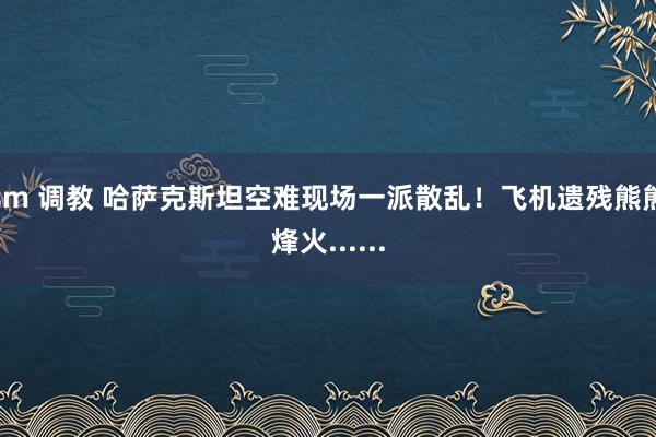 sm 调教 哈萨克斯坦空难现场一派散乱！飞机遗残熊熊烽火......