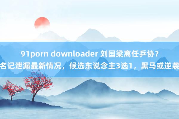91porn downloader 刘国梁离任乒协？名记泄漏最新情况，候选东说念主3选1，黑马或逆袭