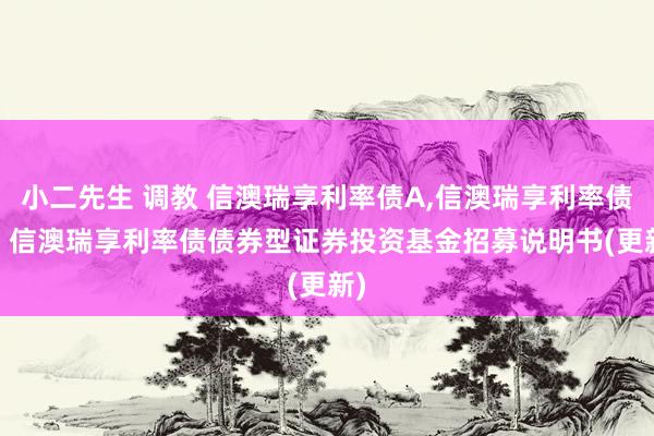 小二先生 调教 信澳瑞享利率债A,信澳瑞享利率债C: 信澳瑞享利率债债券型证券投资基金招募说明书(更新)