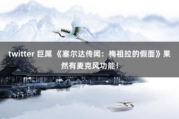 twitter 巨屌 《塞尔达传闻：梅祖拉的假面》果然有麦克风功能！