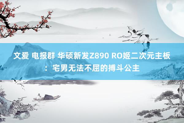 文爱 电报群 华硕新发Z890 RO姬二次元主板：宅男无法不屈的搏斗公主