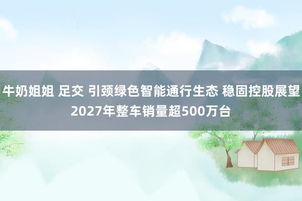 牛奶姐姐 足交 引颈绿色智能通行生态 稳固控股展望2027年整车销量超500万台