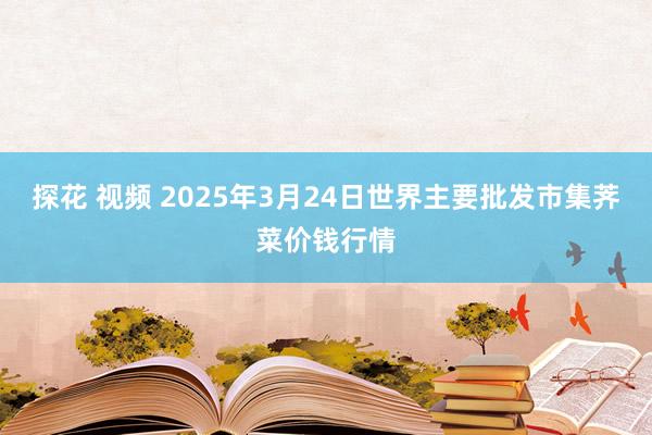 探花 视频 2025年3月24日世界主要批发市集荠菜价钱行情