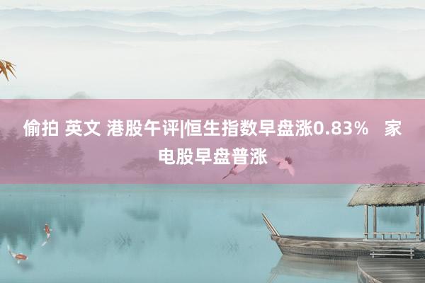 偷拍 英文 港股午评|恒生指数早盘涨0.83%   家电股早盘普涨