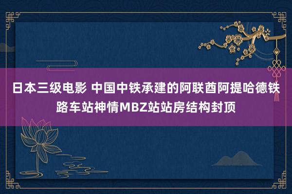 日本三级电影 中国中铁承建的阿联酋阿提哈德铁路车站神情MBZ站站房结构封顶